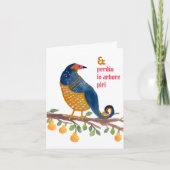 梨の木の手に描かれたラテンパトおもしろいリッジ シーズンカード (正面)