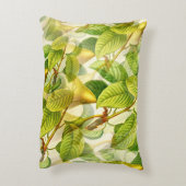 梨の木の枝と梨のパターン アクセントクッション (裏面(縦))