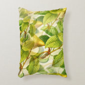 梨の木の枝と梨のパターン アクセントクッション (正面(垂直))