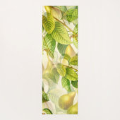 梨の木の枝と梨のパターン ヨガマット (裏面)