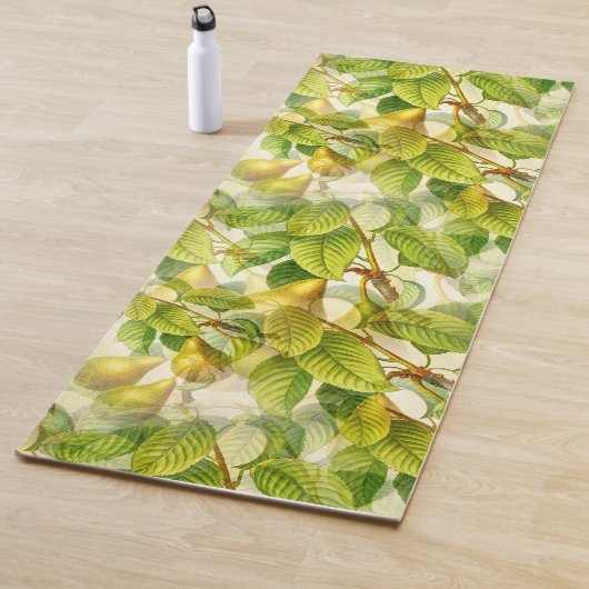 梨の木の枝と梨のパターン ヨガマット (インサイチュ)