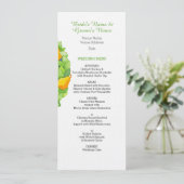 梨の木の結婚式メニュー 招待状 (スタンド正面)