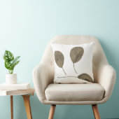 梨の木セピア葉のテクスチャクッション装飾用クッション クッション (椅子)