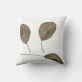 梨の木セピア葉のテクスチャクッション装飾用クッション クッション (裏面)
