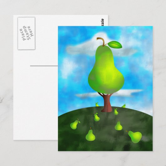 梨の木 ポストカード (正面/裏面)