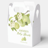 梨の果実の赤ちゃんシャワー フェイバーボックス (オープン)