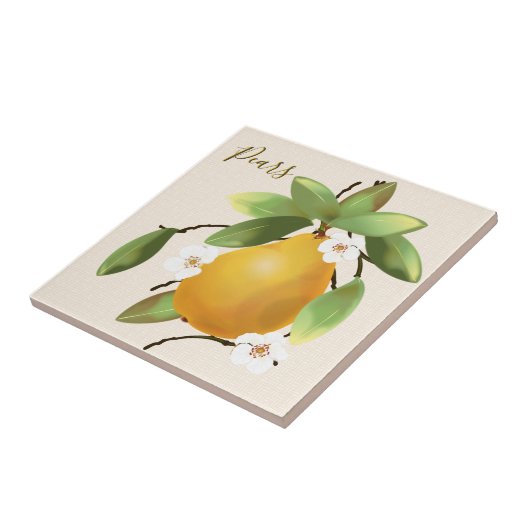 梨の果実 タイル (側面)