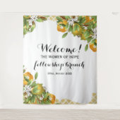 梨の果物イベント背景 タペストリー (正面)