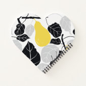 梨の枝（黄色） ノートブック (裏面)