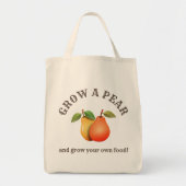 梨の栽培バッグ トートバッグ (正面)