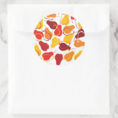 梨の模様 ラウンドシール (バッグ)