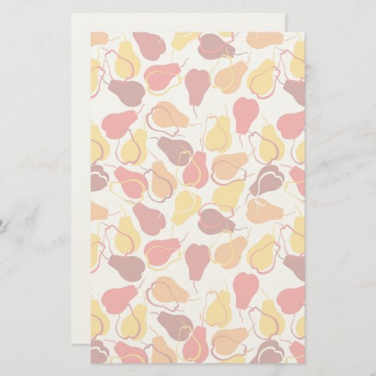 梨の模様 便箋 (正面/裏面)