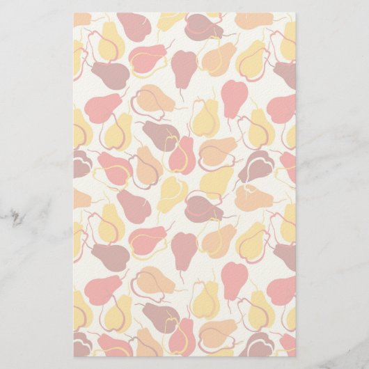 梨の模様 便箋 (正面)