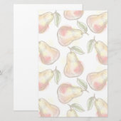 梨の模様 便箋 (正面/裏面)