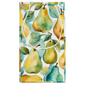 梨の水彩画 スモールペーパーバッグ (裏面)