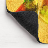 梨の水色の緑の果実のマウスパッド マウスパッド (コーナー)