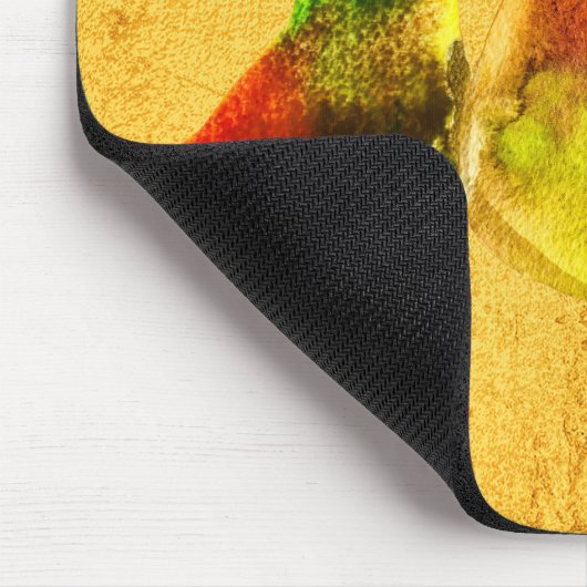 梨の水色の緑の果実のマウスパッド マウスパッド (コーナー)