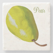梨の石コースター ストーンコースター (正面)