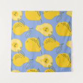 梨の継ぎ目のない模様 タペストリー (正面(横))