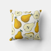 梨の継ぎ目のない模様。手描きパターン(背面) クッション (裏面)