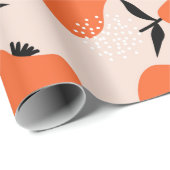 梨の継ぎ目の無い模様。手書きイラストレーション ラッピングペーパー (ロールコーナー)