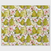 梨の花の包み紙 転が ラッピングペーパー (フラット)