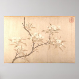 梨の花の古美術品(1280年頃) ポスター