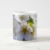 梨の花の枝 ジャンボコーヒーマグカップ (正面)