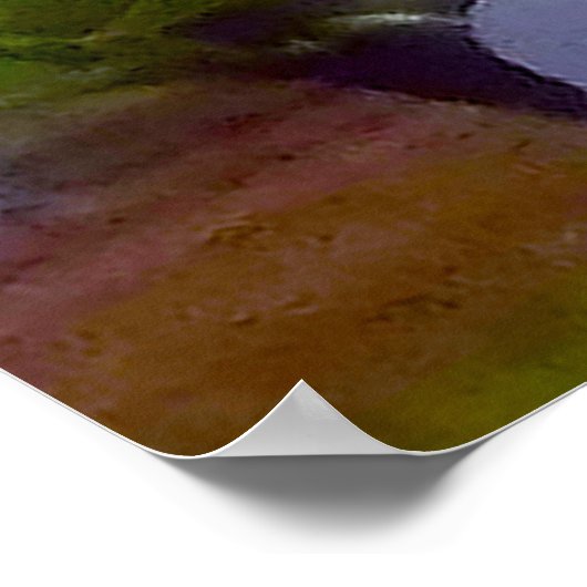 梨の花の枝 ポスター (角)