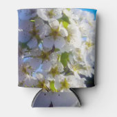 梨の花の枝 缶クーラー (正面)