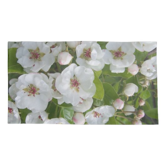 梨の花 枕カバー (裏面-左)