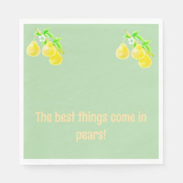 梨の赤ちゃんシャワー スタンダードランチョンナプキン