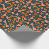 梨の重なり：カラフルヴィンテージ壁紙 ラッピングペーパー (角)