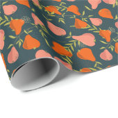 梨の重なり：カラフルヴィンテージ壁紙 ラッピングペーパー (ロールコーナー)