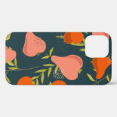 梨の重なり：カラフルヴィンテージ壁紙 Case-Mate iPhoneケース (裏面 (横))