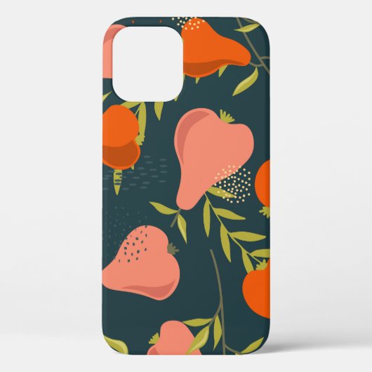 梨の重なり：カラフルヴィンテージ壁紙 Case-Mate iPhoneケース (裏面)