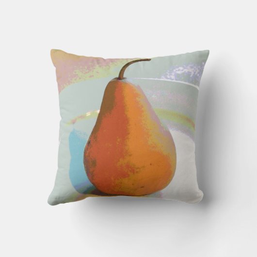 梨の静物詩1 クッション (裏面)