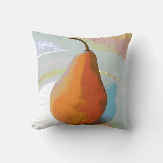 梨の静物詩1 クッション (正面)