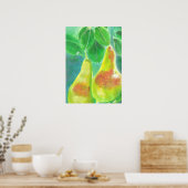 梨ぶら下がったの木絵画の ポスター (キッチン)