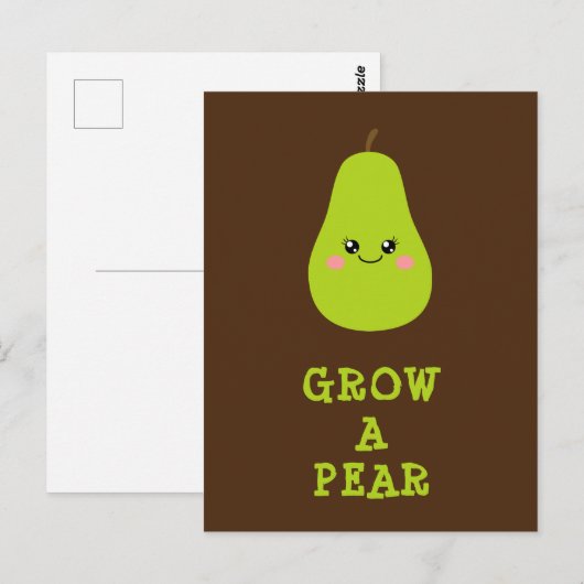 梨を育てる ポストカード (正面/裏面)