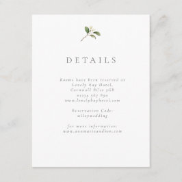 梨エレガント花結婚ポートレート エンクロージャーカード