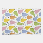 梨カラフルの実柄 キッチンタオル (横)