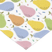 梨カラフルの実柄 ショートテーブルランナー (コーナー)