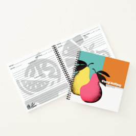 梨カラフル個人料理本レシピ手帳 ノートブック