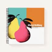 梨カラフル個人料理本レシピ手帳 ノートブック (正面)