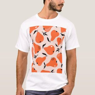 梨ガロール:カラフルヴィンテージ壁紙 Tシャツ