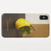 梨スチルライフカスタムモノグラムケース Case-Mate iPhoneケース (裏面(横))