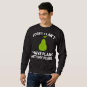 梨デザイン男性へ女性園芸ビーガン工場F スウェットシャツ (正面フル)