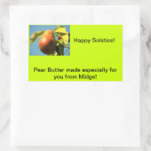 梨バタージャムラベル 長方形シール (バッグ)