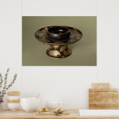 「梨地」の飾り付きカップスタンド ポスター (キッチン)